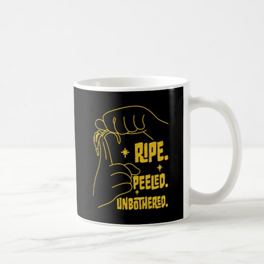 ASL Banana Design - Ripe, Peeled, Unbothered Koffiemok (Rechts)