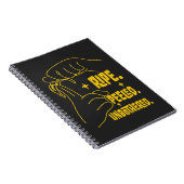 ASL Banana Design - Ripe, Peeled, Unbothered Notitieboek (Rechterzijde)