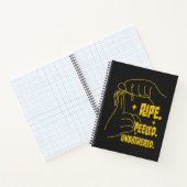 ASL Banana Design - Ripe, Peeled, Unbothered   Notitieboek (Binnen)