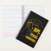 ASL Banana Design - Ripe, Peeled, Unbothered   Notitieboek (Binnen)