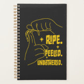 ASL Banana Design - Ripe, Peeled, Unbothered   Planner (Voorkant)