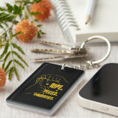 ASL Banana Design - Ripe, Peeled, Unbothered Sleutelhanger (Voorkant Rechts)