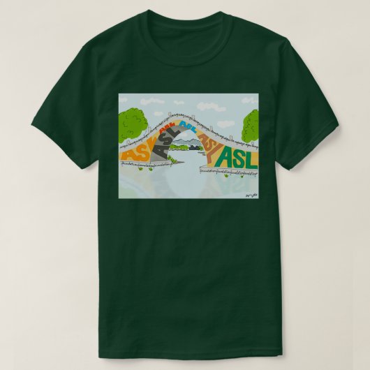 ASL Bridge ASL Foundation T-shirt (Design voorkant)