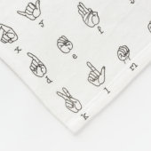 ASL Chart Fleece Blanket (Hoek)