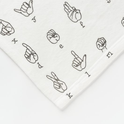 ASL Chart Fleece Blanket (Hoek)