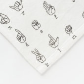 ASL Chart Fleece Blanket Deken (Hoek)