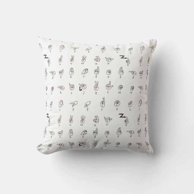 ASL Chart Pillow Kussen (Voorkant)