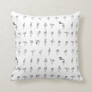 ASL Chart Pillow Kussen