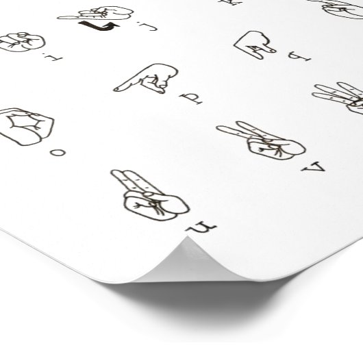 ASL Chart Poster (Hoek)