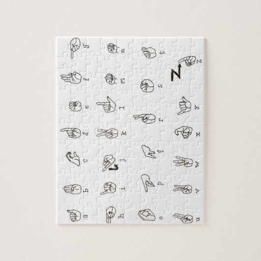 ASL Chart Puzzle Legpuzzel (Verticaal)