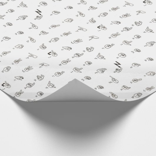 ASL Chart Wrapping Paper Cadeaupapier (Hoek)