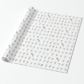 ASL Chart Wrapping Paper Cadeaupapier (Uitgerold)