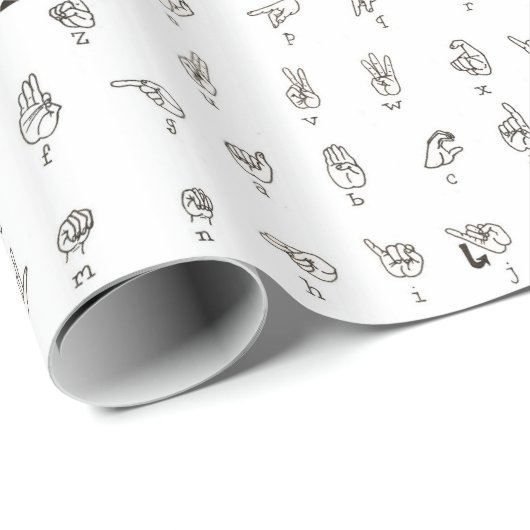 ASL Chart Wrapping Paper Cadeaupapier (Rol Hoek)
