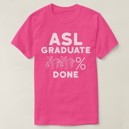 ASL Class Sign Language 2020 Senior Graduation T-shirt (Design voorkant)