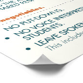 ASL Classroom richtlijnen. poster (lichte bkgd) (Hoek)