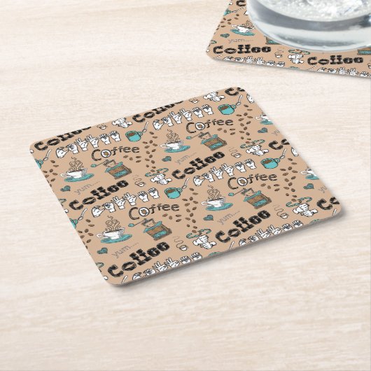 ASL Coffee-Onderzetters Kartonnen Onderzetters (Schuin)