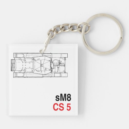 ASL Crusader I Sleutelhanger Fob (Achterkant)
