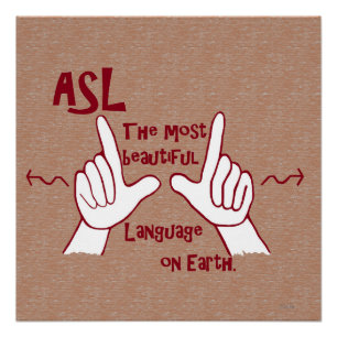 ASL De mooiste taal Perfect Poster