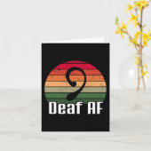ASL Deaf AF-gebarentaal — doofheid Kaart (Gele Bloem)