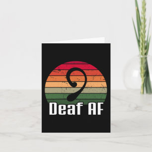 ASL Deaf AF-gebarentaal — doofheid Kaart