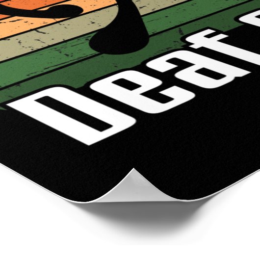 Asl Deaf Af Sign Language Deaf Awareness Poster (Hoek)