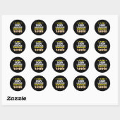 ASL Deaf Awareness en Gebarentaal Ronde Sticker (Vel)