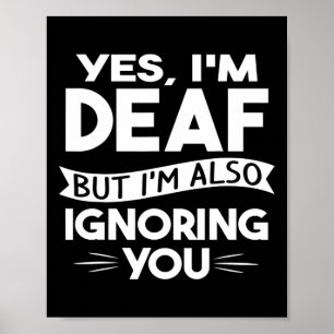 ASL Deaf Awareness Hoorverlies Dove Cultuur en S Poster