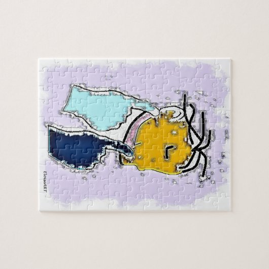 ASL Deaf Modern Art Legpuzzel (Horizontaal)