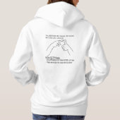 ASL Design - Regel van duim Hoodie (Achterkant)