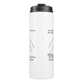 ASL Design - Regel van duim Thermosbeker