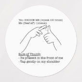 ASL Design - Rule of Thumb Labels (Design 2)