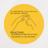 ASL Design - Rule of Thumb Labels (Design 2)