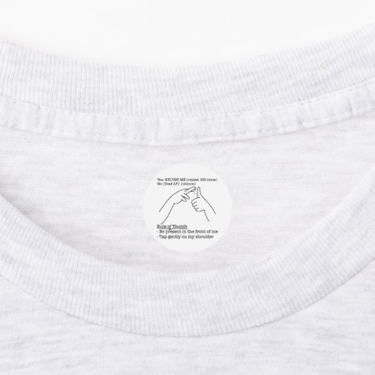 ASL Design - Rule of Thumb Labels (Aangebracht)