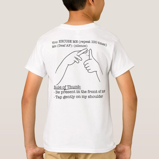 ASL Design - Rule of Thumb T-shirt (Achterkant)