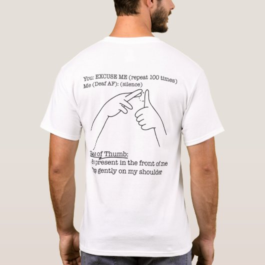 ASL Design - Rule of Thumb T-shirt (Achterkant)
