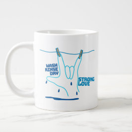 ASL Design - Was, Spoel en Droog Liefde ILY Grote Koffiekop