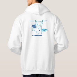ASL Design - Was, Spoel en Droog Liefde ILY Hoodie