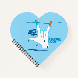 ASL Design - Was, Spoel en Droog Liefde ILY Notitieboek