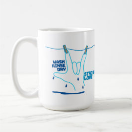 ASL Design - Wash, Rinse, and Dry Love ILY Koffiemok