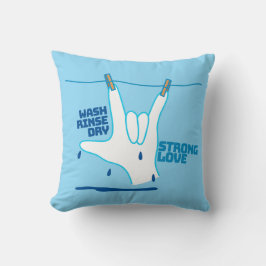 ASL Design - Wash, Rinse, and Dry Love ILY Kussen