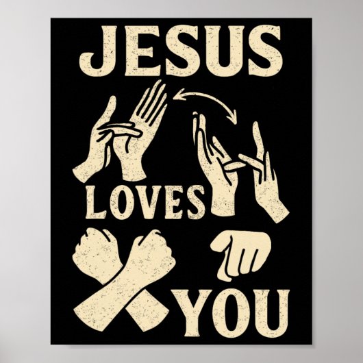Asl Docent Amerikaanse Gebarentaal Christelijk Jez Poster (Voorkant)