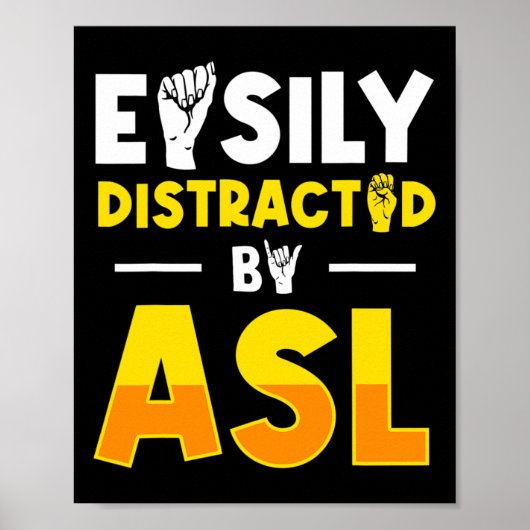 ASL doof bewustzijn en gebarentaal 3 Poster (Voorkant)