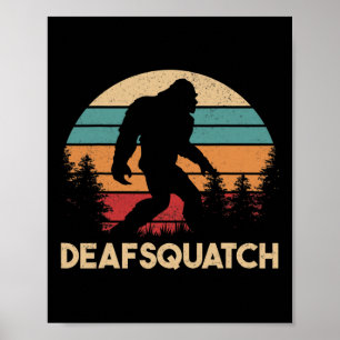 ASL Doof Bewustzijn Gehoorverlies Gebarentaal Poster