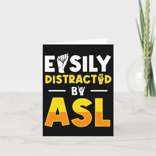 Asl dove bewustzijn en gebarentaal 3  kaart (Voorkant)