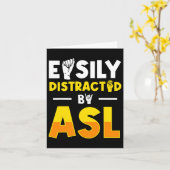 Asl dove bewustzijn en gebarentaal 3  kaart (Gele Bloem)