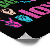 Asl Faith Hope Love American Sign Language Christi Poster (Hoek)