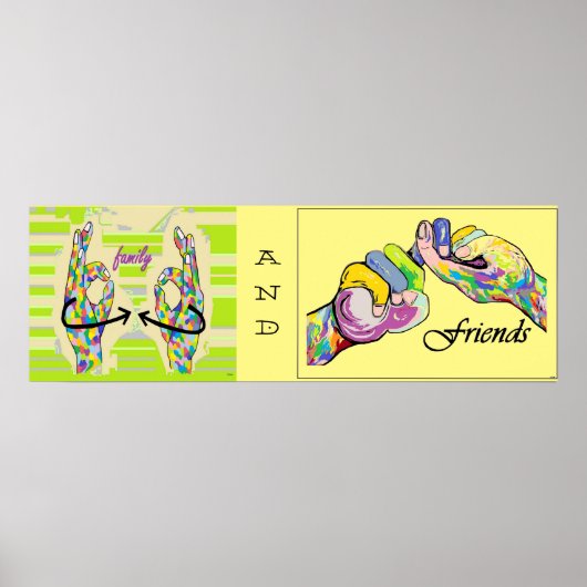 ASL Family and Friends Poster (Voorkant)