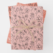 ASL Flower Hands Cadeaupapier (In situ)