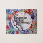 ASL Flowers en ik hou van jou Legpuzzel (Horizontaal)