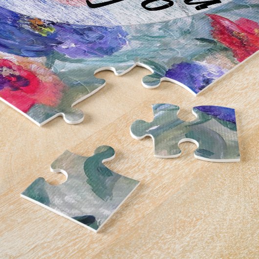 ASL Flowers en ik hou van jou Legpuzzel (Zijkant)